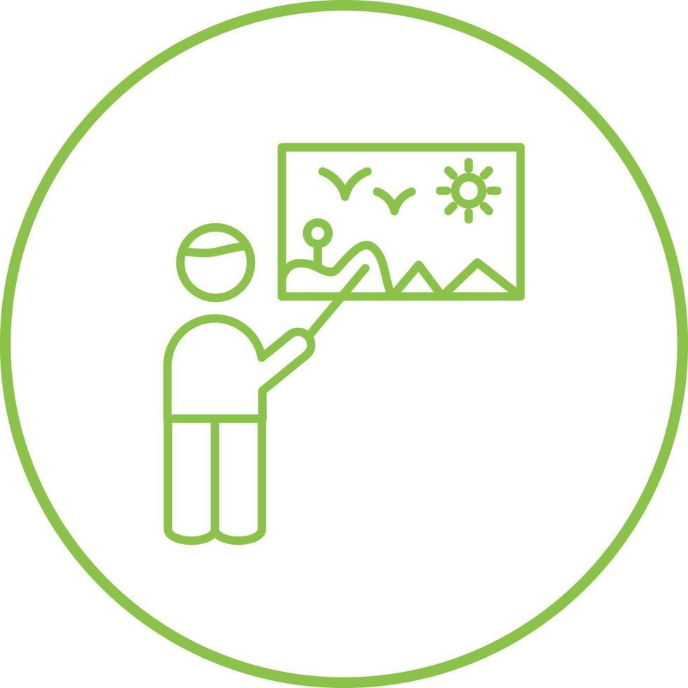Art Museum Guide Vector Icon