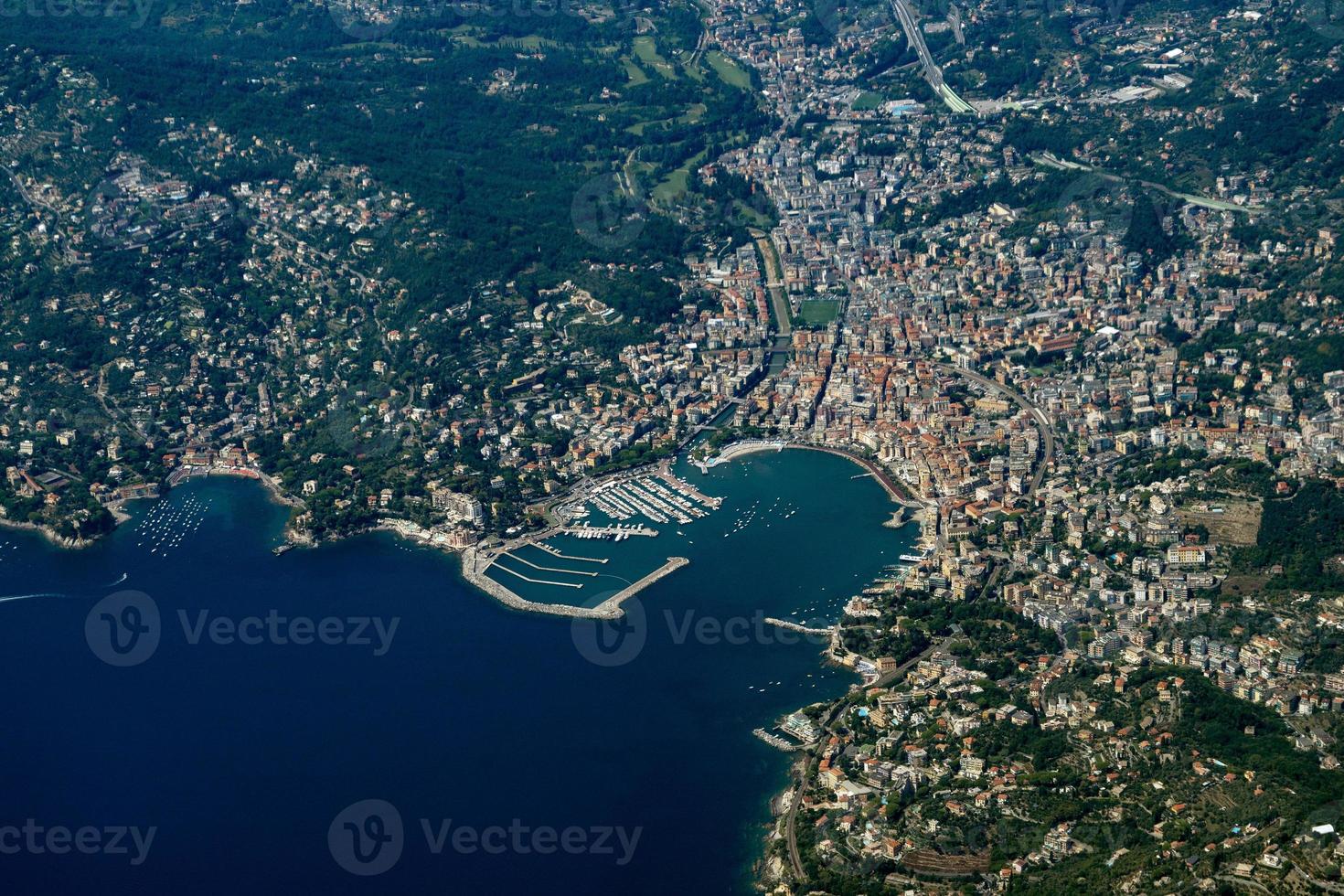 rapallo italy aerial view photo