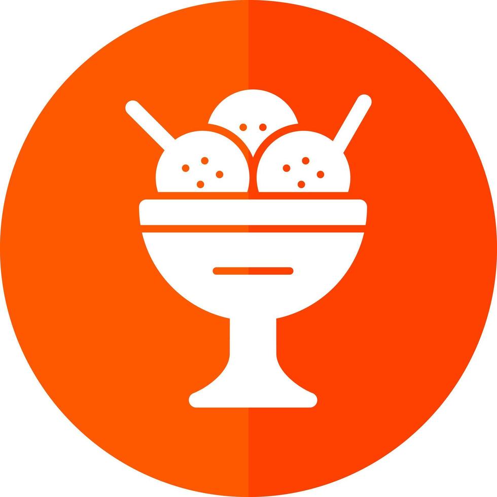 Icecream Bowl Vector Icon Design