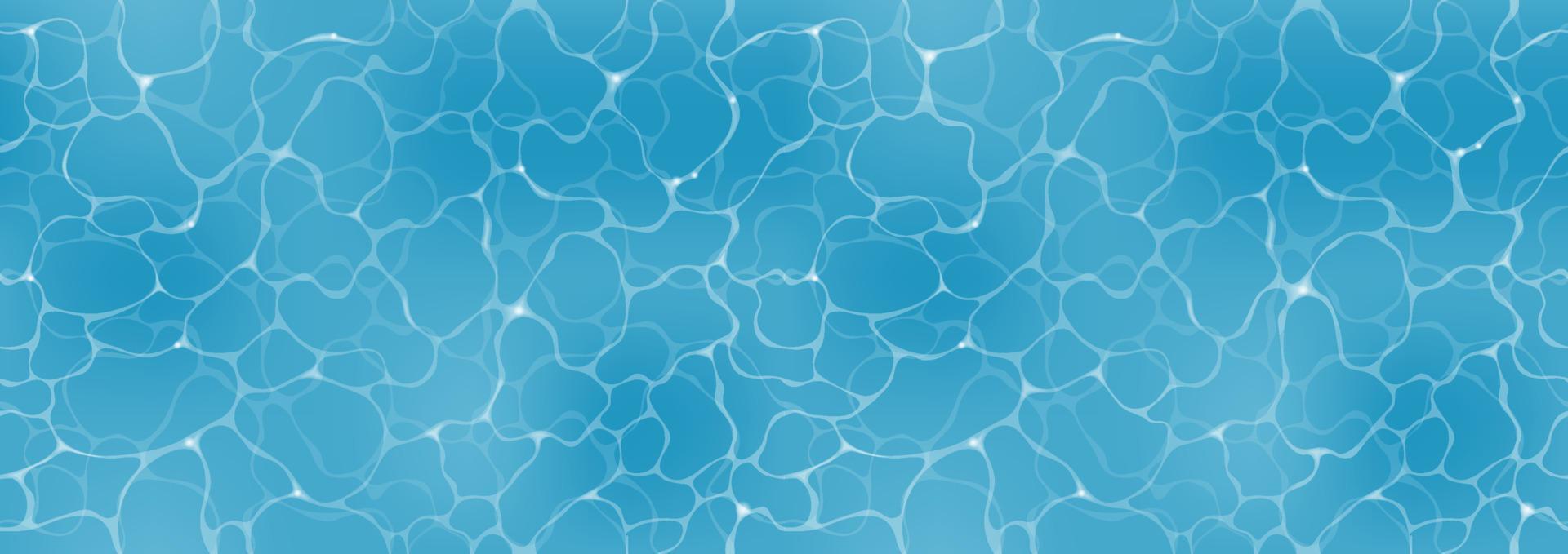 Vector Seamless Rippled Swimming Pool Abstract Background Illustration. Horizontally And Vertically Repeatable.