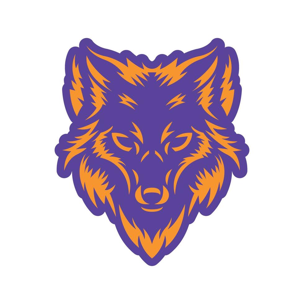 The Majestic Wolf A Symbol of Power and Wisdom, Mascot Logo Concept Vector Illustration Cartoon. Suitable For Logo, Wallpaper, Banner, Card, Book Illustration, T-Shirt, Sticker, Cover, etc