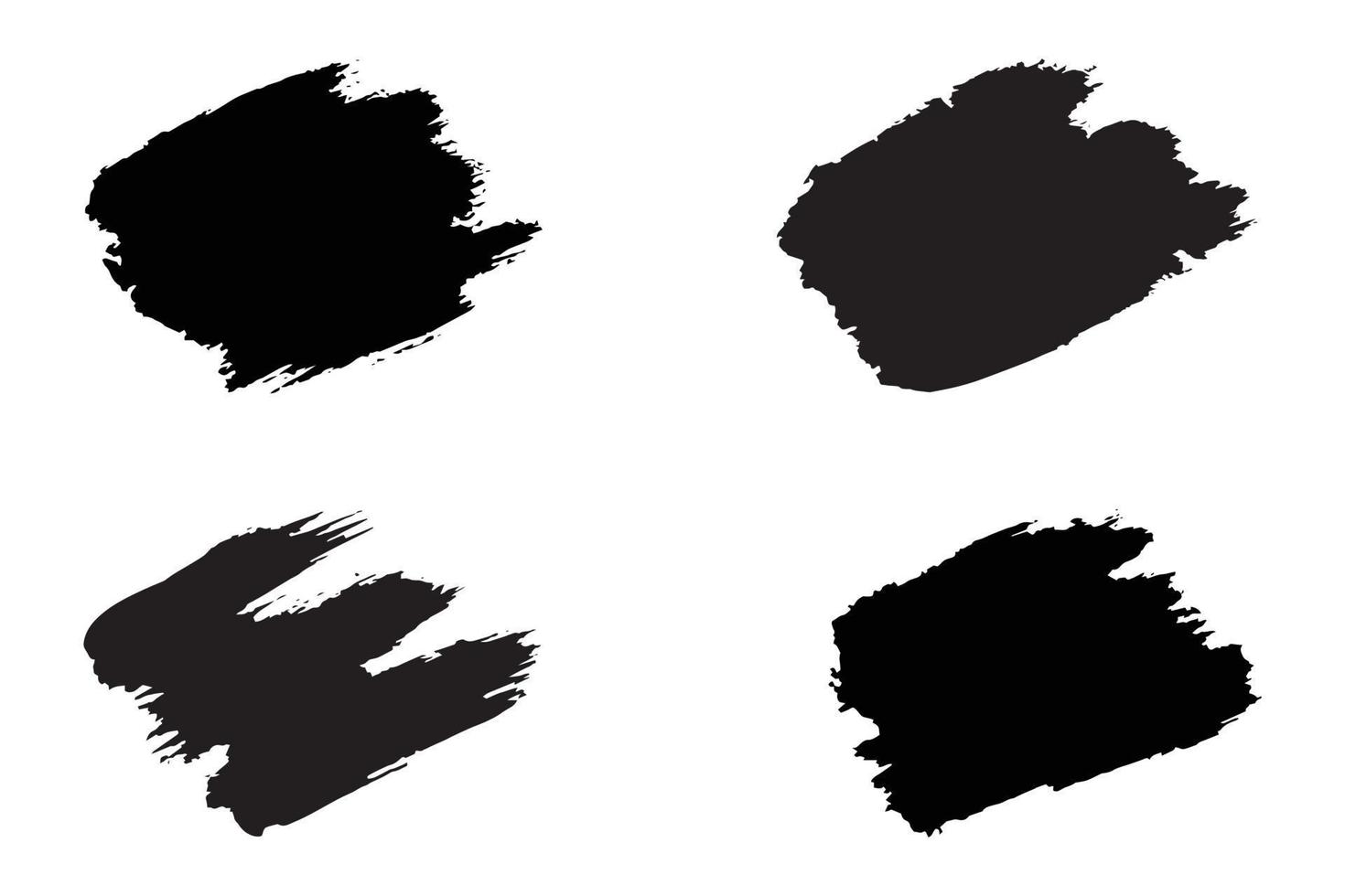 Colorful grungy paint brush, dirty brush effect, Rusty paint brush