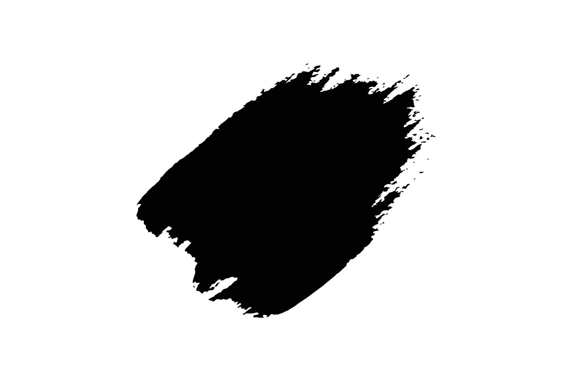 Grungy paint brush stroke, dirty brush effect, rustic paint brush