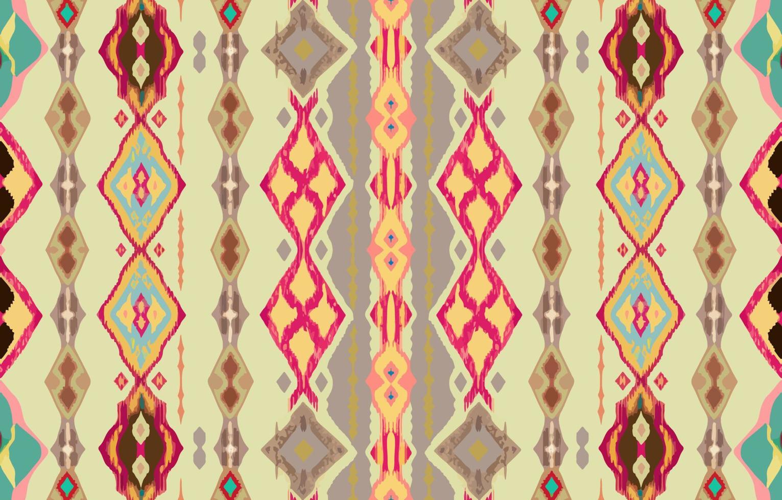Ethnic seamless fabric pattern. Abstract traditional folk antique vintage retro blurred graphic line. Fabric textile vector illustration ornate elegant luxury style. Art print for clothing, background
