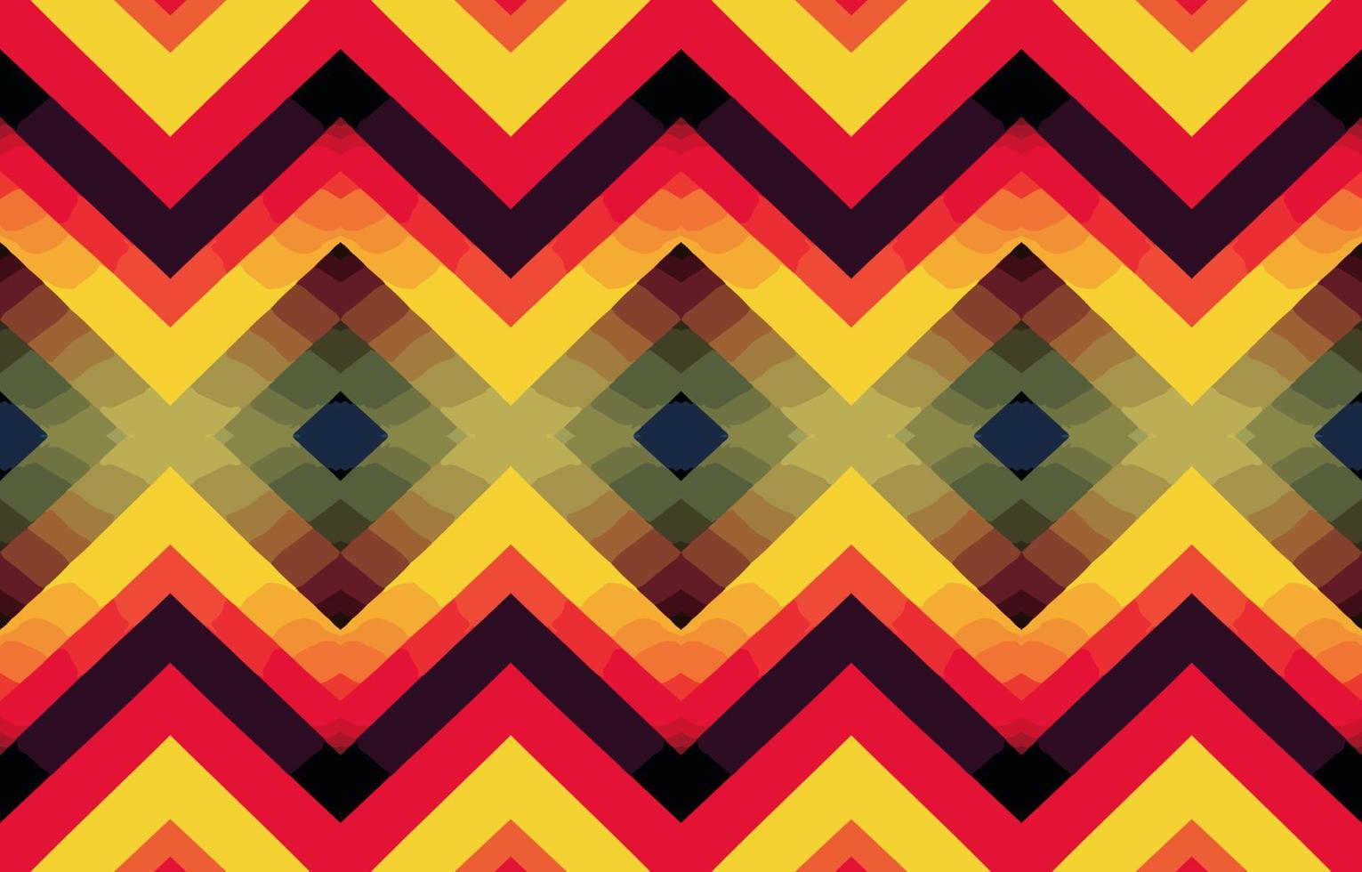 Zigzag seamless pattern. Abstract folk ethnic tribal geometric graphic zig zag line. Texture textile fabric seamless patterns vector illustration. Ornate elegant luxury vintage retro style.