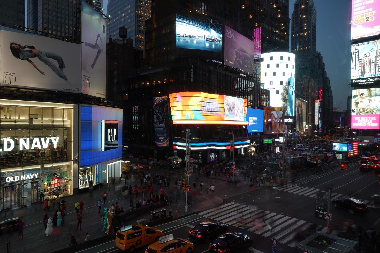 NEW YORK, USA - MAY 25 2018 - Times square full of people photo
