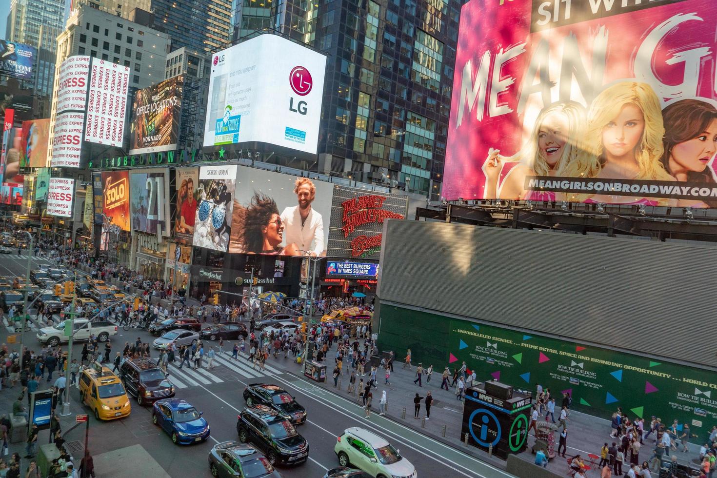 NEW YORK, USA - MAY 25 2018 - Times square full of people photo