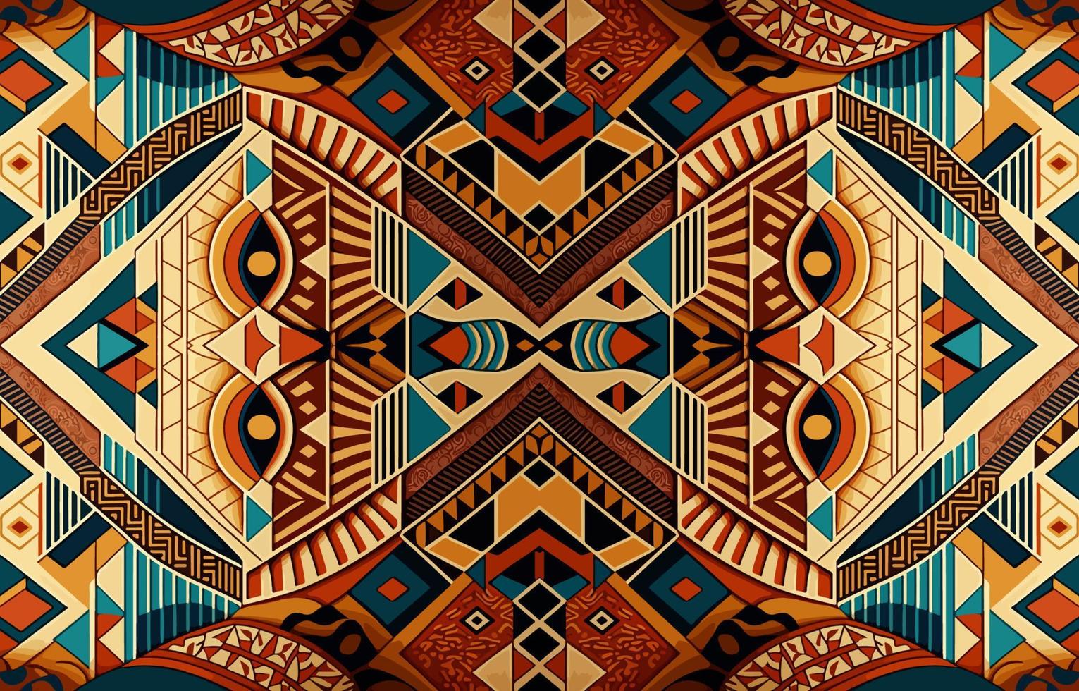 egipcio tela modelo. resumen indígena línea Arte para antiguo Egipto. egipcio textil vector ilustración florido elegante lujo estilo. Arte impresión diseño para ropa, alfombra, fondo de pantalla, fondo.