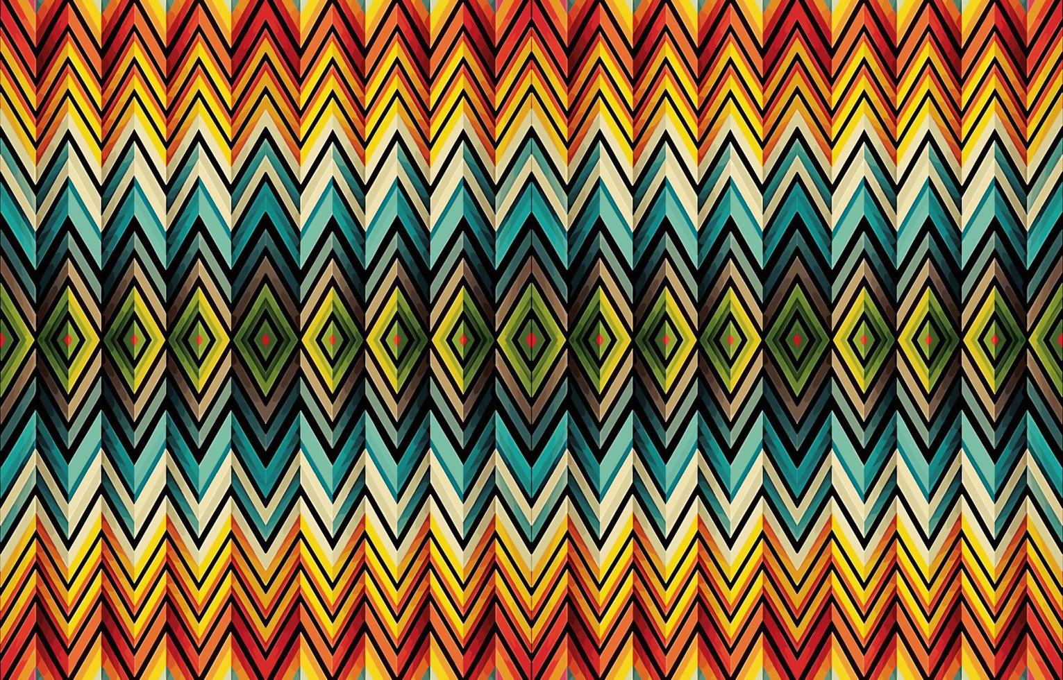 Zigzag seamless pattern. Abstract folk ethnic tribal geometric graphic zig zag line. Texture textile fabric seamless patterns vector illustration. Ornate elegant luxury vintage retro style.