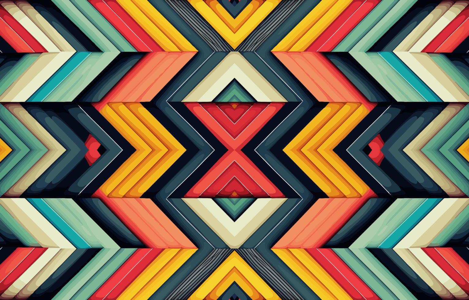 Zigzag seamless pattern. Abstract folk ethnic tribal geometric graphic zig zag line. Texture textile fabric seamless patterns vector illustration. Ornate elegant luxury vintage retro style.