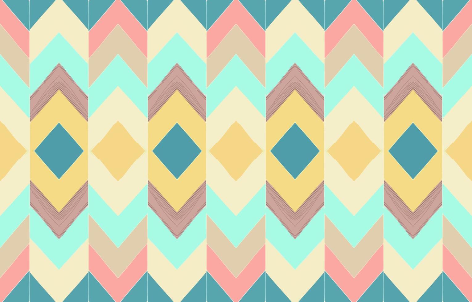 Zigzag seamless pattern pastel tone. Abstract folk ethnic tribal geometric graphic zig zag line. Texture textile fabric seamless patterns vector illustration. Ornate elegant luxury vintage retro style