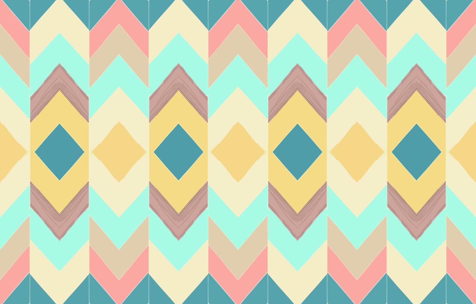 Zigzag seamless pattern pastel tone. Abstract folk ethnic tribal geometric graphic zig zag line. Texture textile fabric seamless patterns vector illustration. Ornate elegant luxury vintage retro style