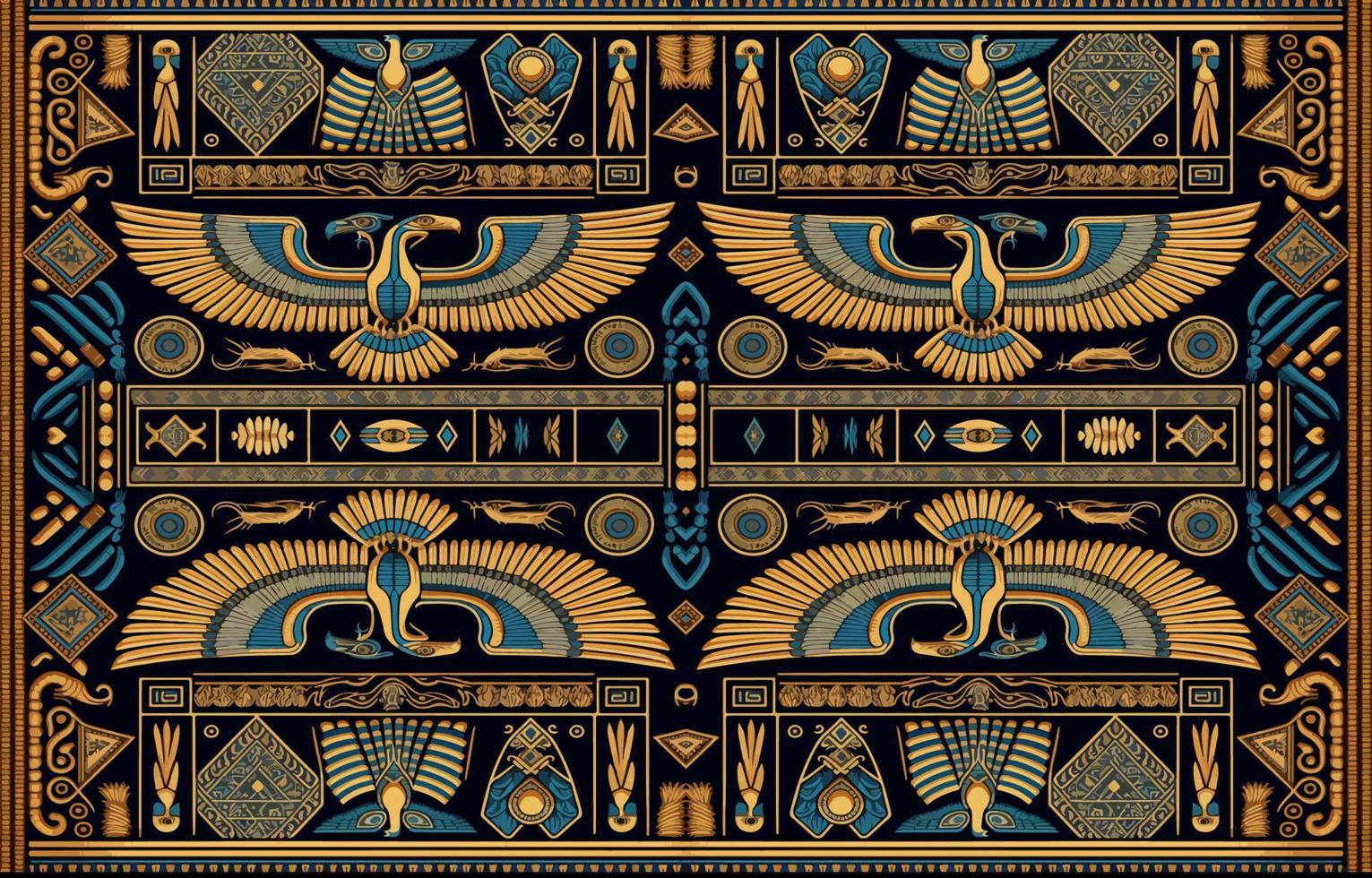 egipcio tela modelo. resumen indígena línea Arte para antiguo Egipto. egipcio textil vector ilustración florido elegante lujo estilo. Arte impresión diseño para ropa, alfombra, fondo de pantalla, fondo.