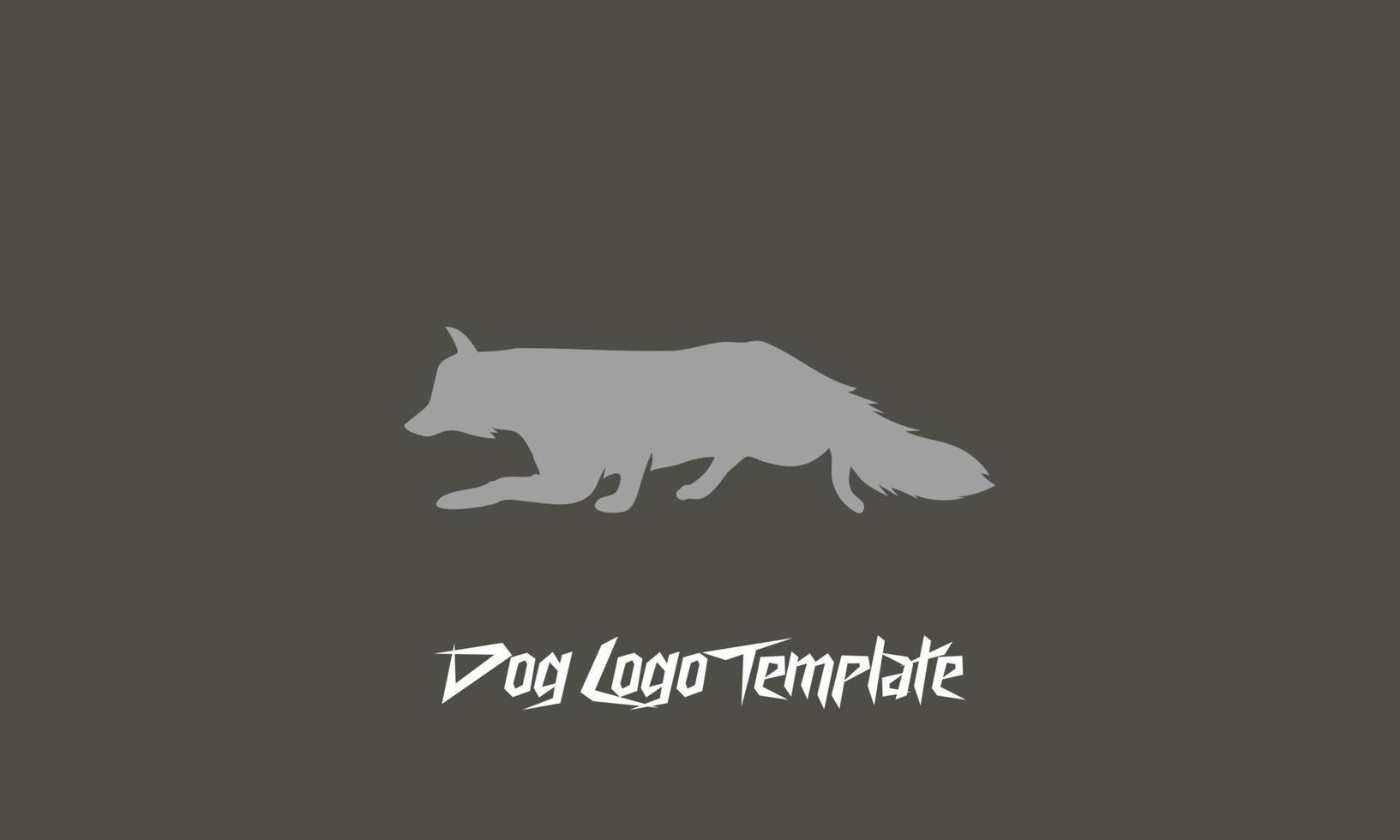 lobo logo modelo vector ilustración diseño