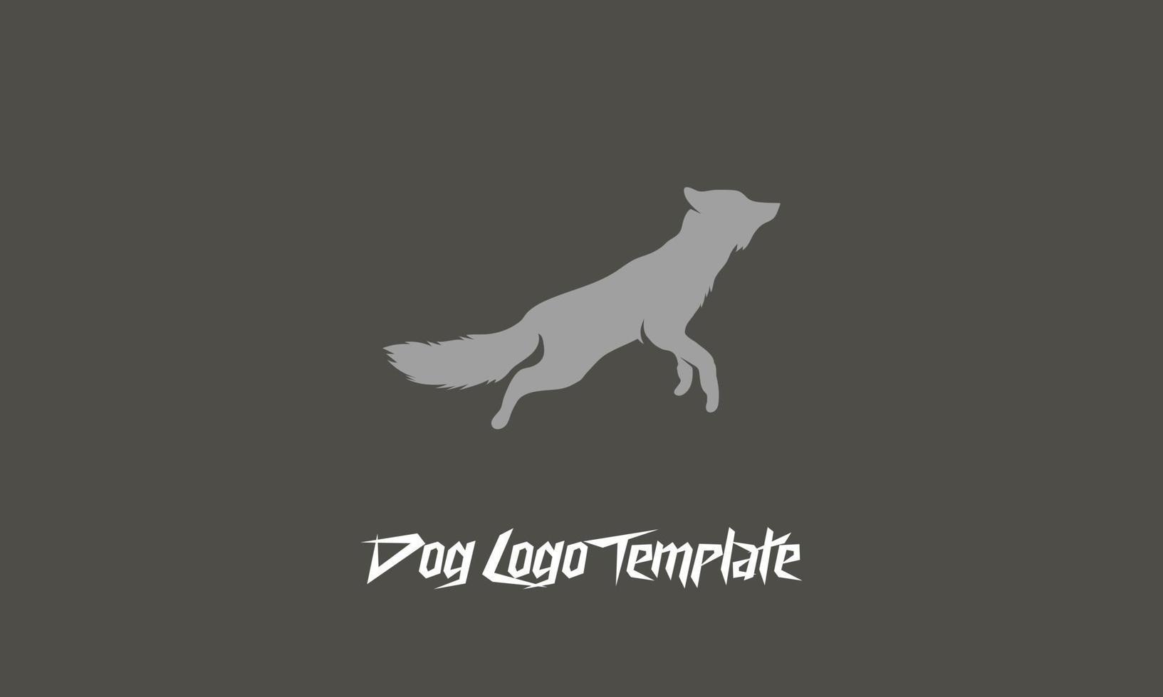 lobo logo modelo vector ilustración diseño