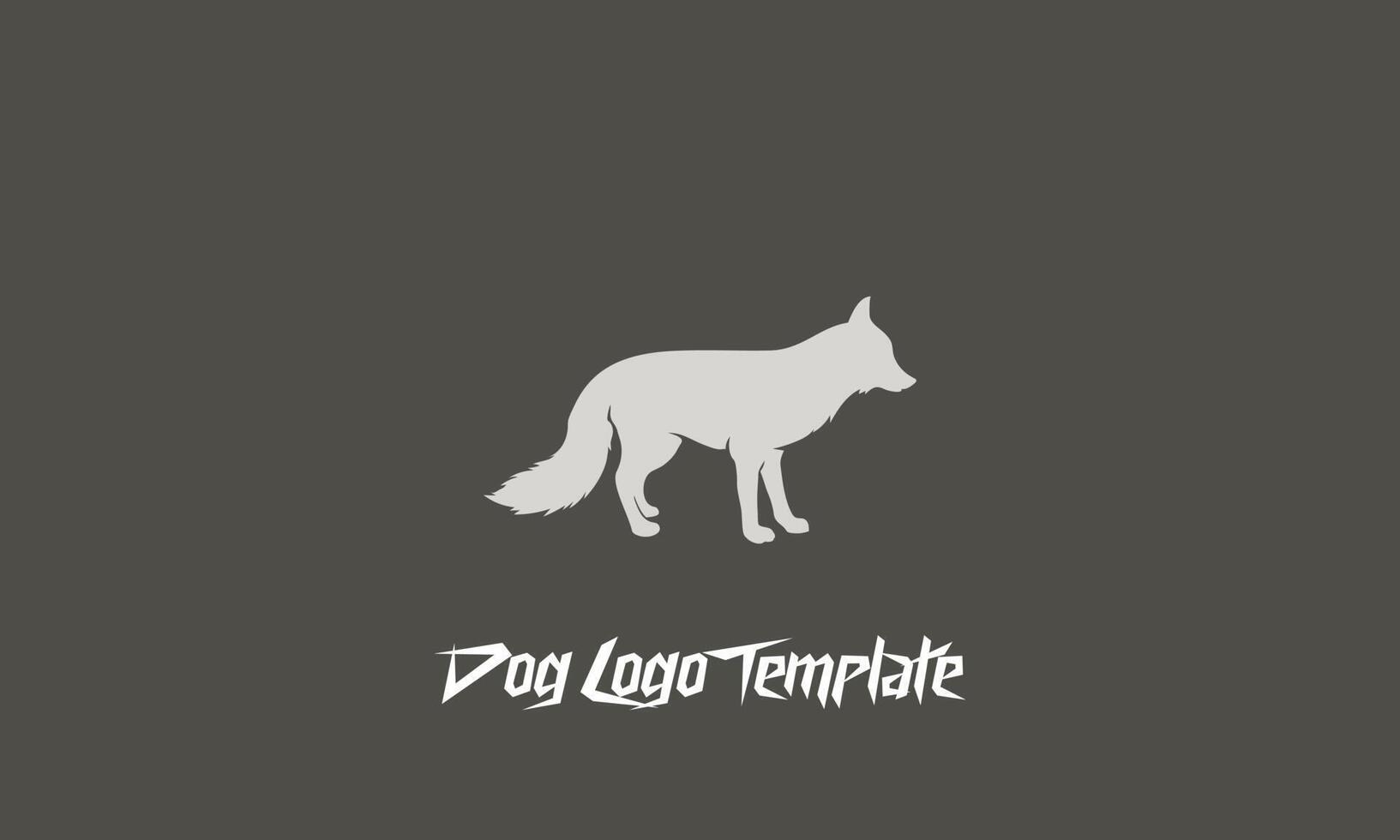 lobo logo modelo vector ilustración diseño