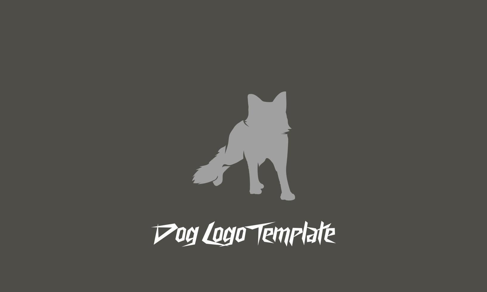 lobo logo modelo vector ilustración diseño