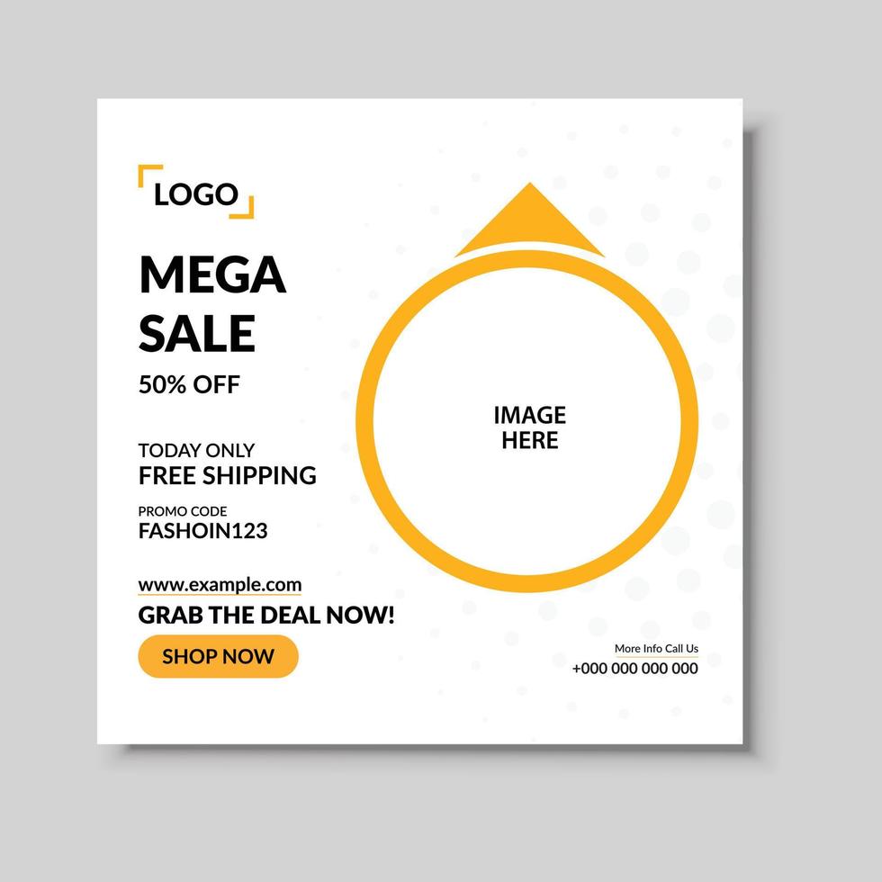 Special offer mega sale banner background template design vector illustration.