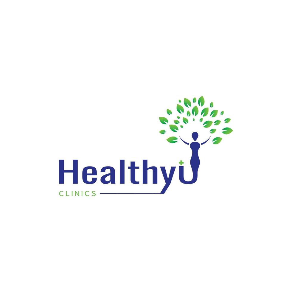 Green Medical health care logo designs for medical service and clinic or hospital logo vector
