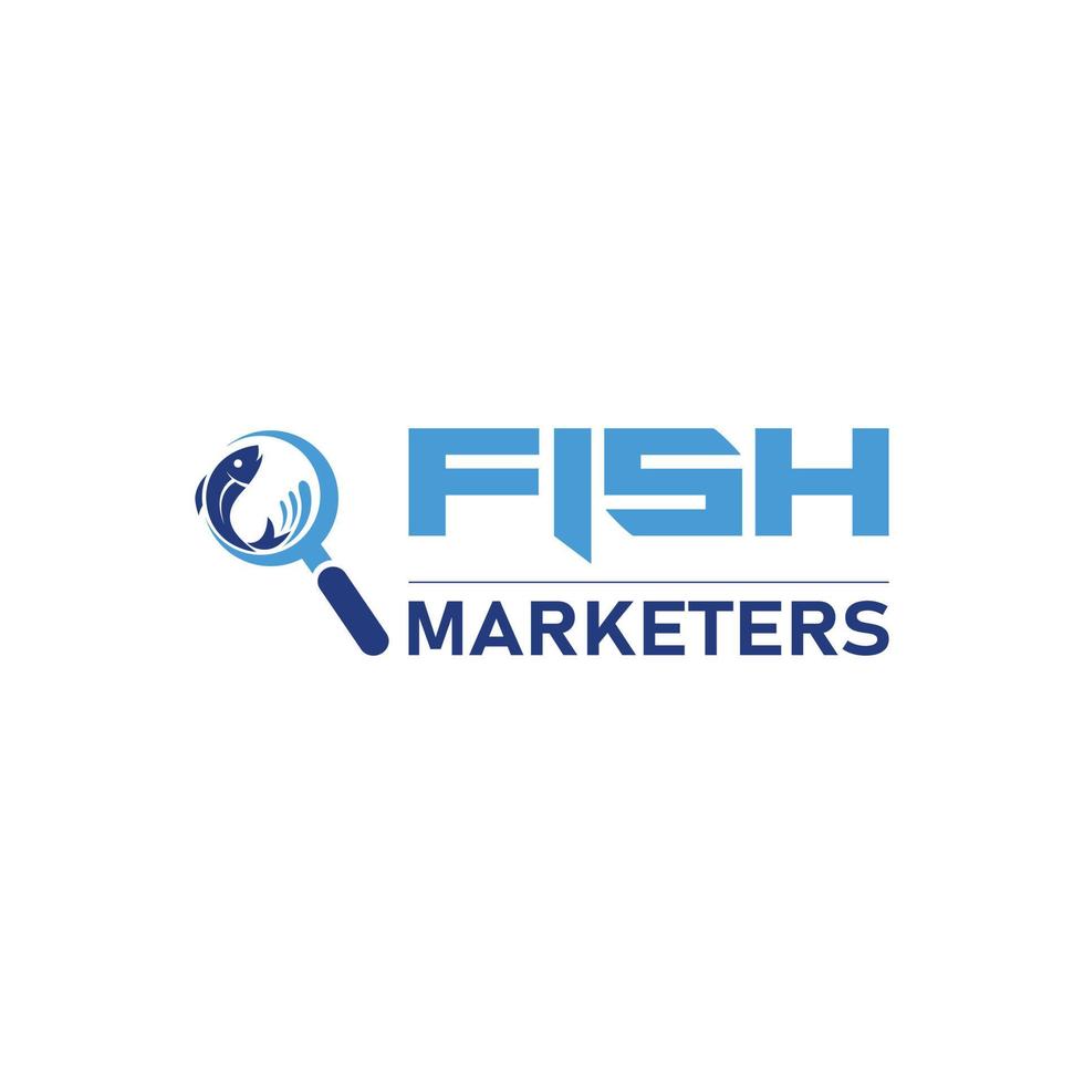 Logo Fish abstract, Labels and Design Elements vector Creative design concept