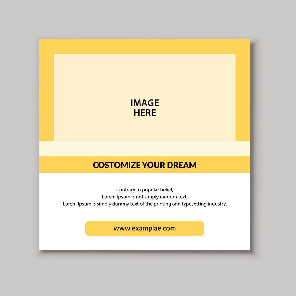 Real Estate editable Social Media Post Template Banners vector