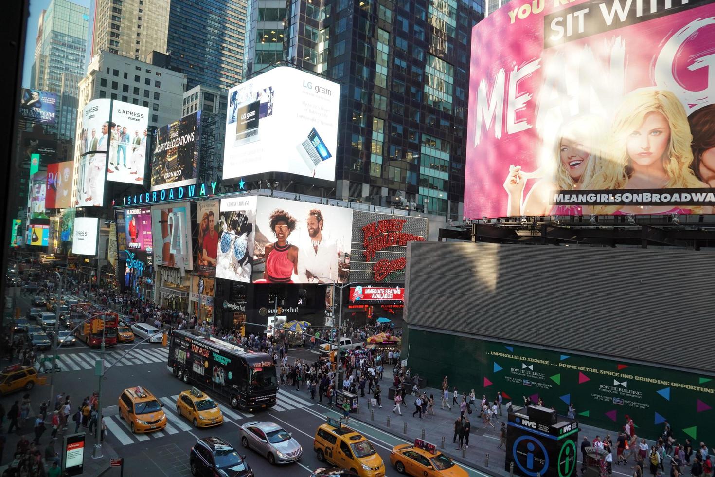 NEW YORK, USA - MAY 25 2018 - Times square full of people photo