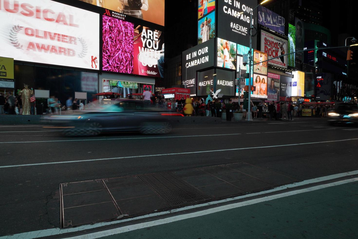 NEW YORK, USA - MAY 25 2018 - Times square full of people photo