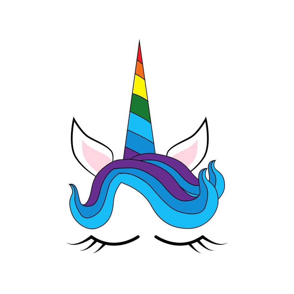 linda unicornio rostro. gracioso personaje con Rosa flores tarjeta y camisa impresión diseño. vistoso vector
