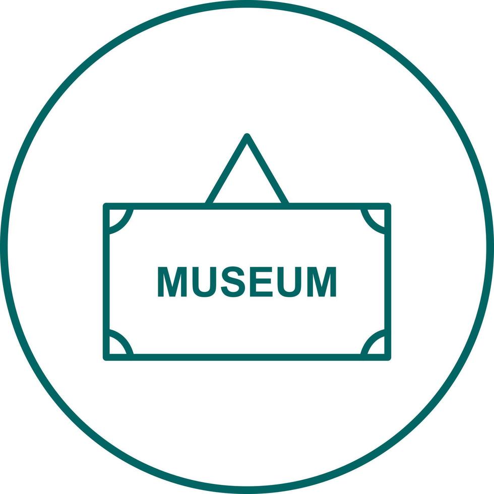 Museum Tag Vector Icon