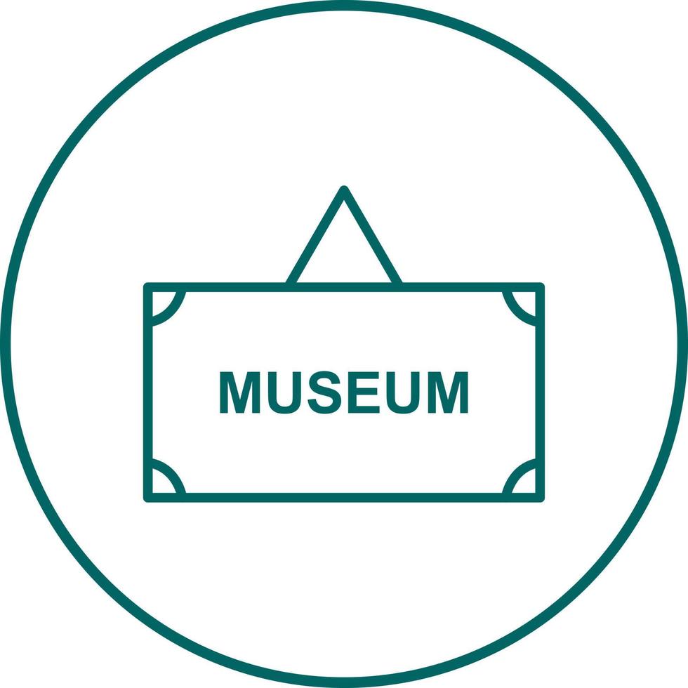 Museum Tag Vector Icon