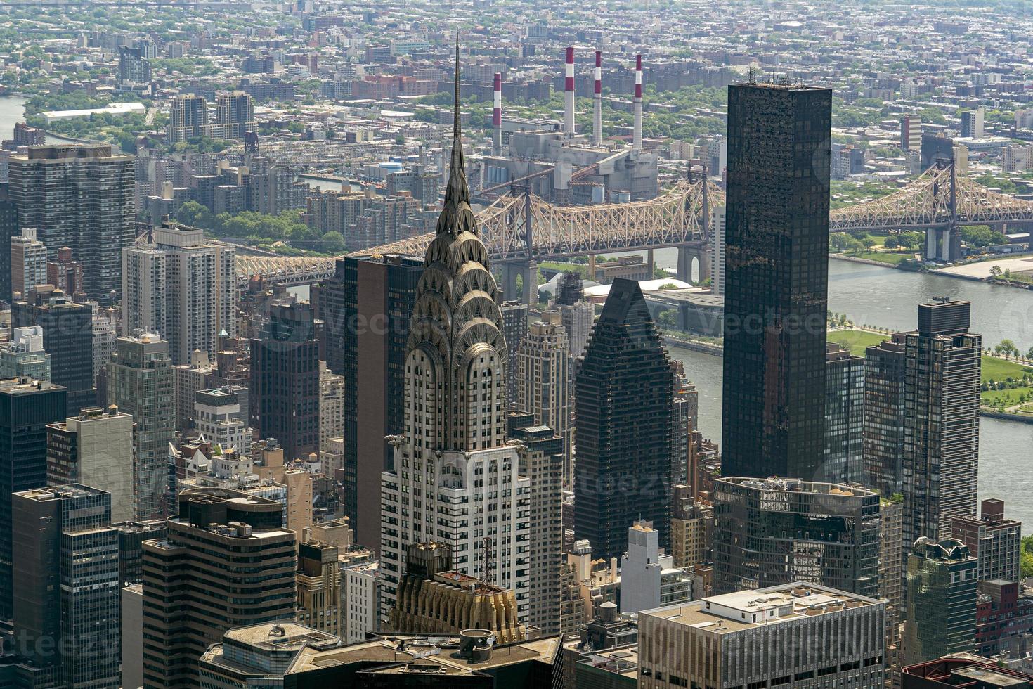 crysler building aerial new york manhattan cityscape photo