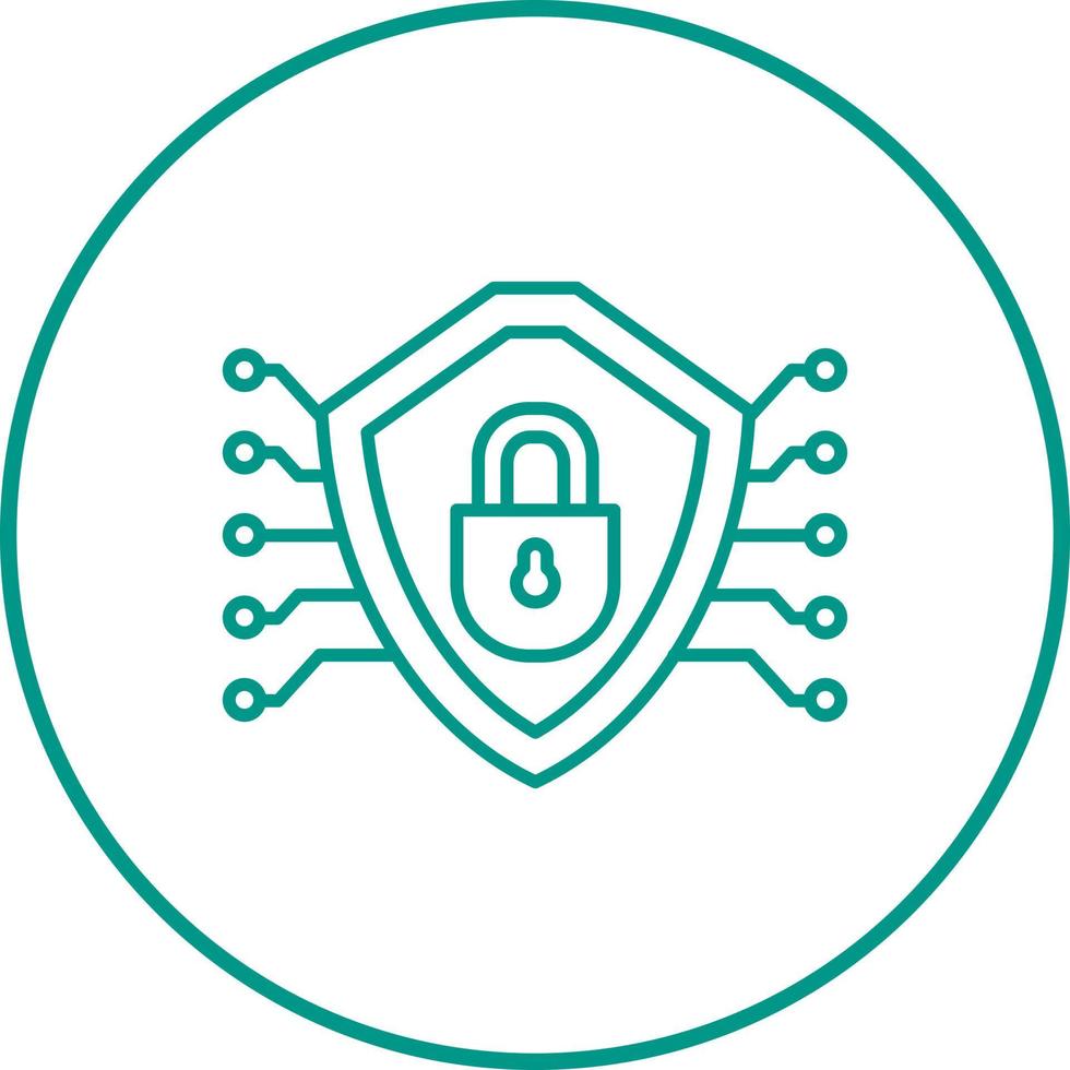 Cyber Security Vector Icon