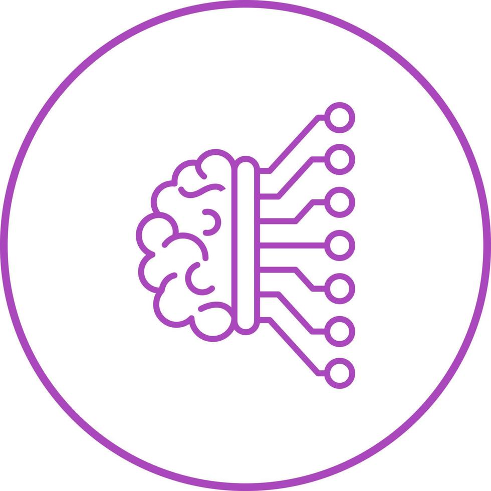 Machine Learning Vector Icon