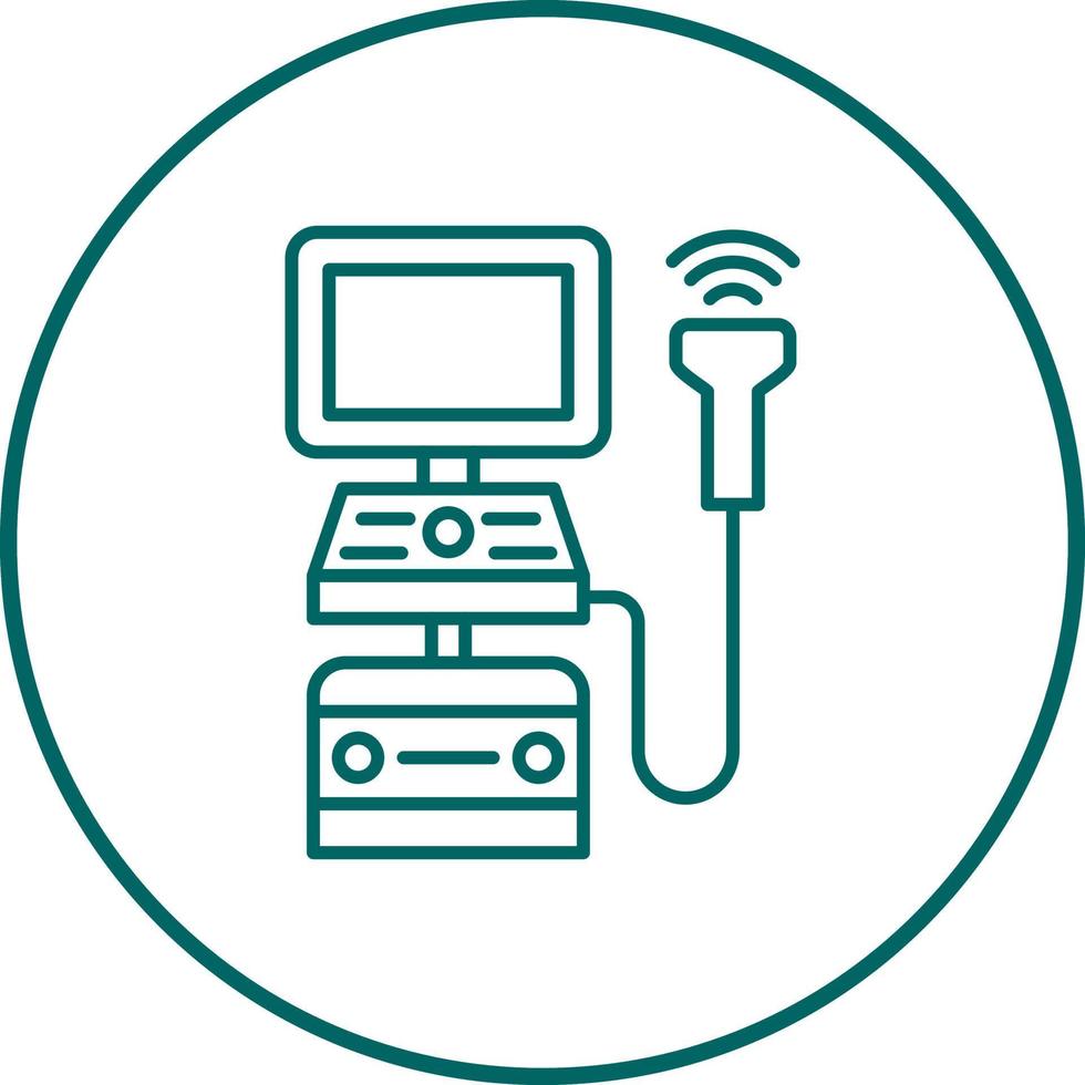 Ultrasound Machine Vector Icon