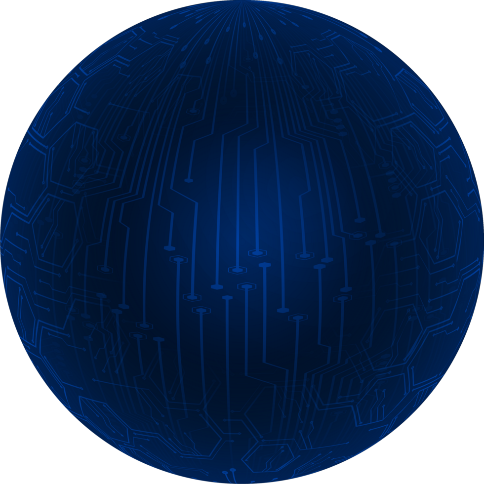 Modern Technology Globe Crop-out png