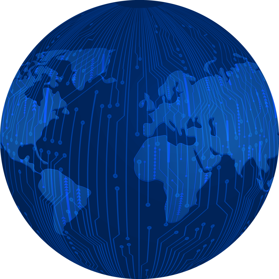 globe de technologie moderne png