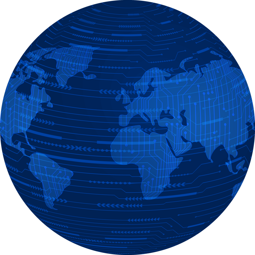 globe de technologie moderne png