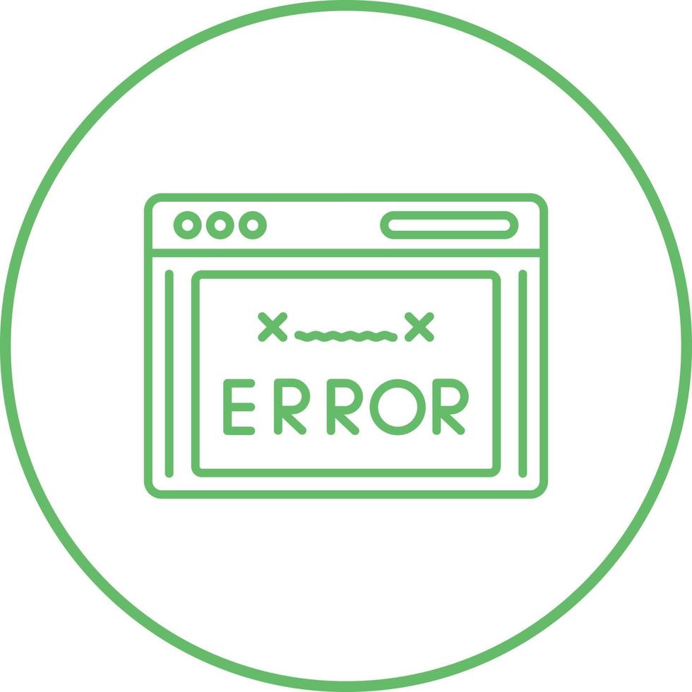 Error Code Vector Icon