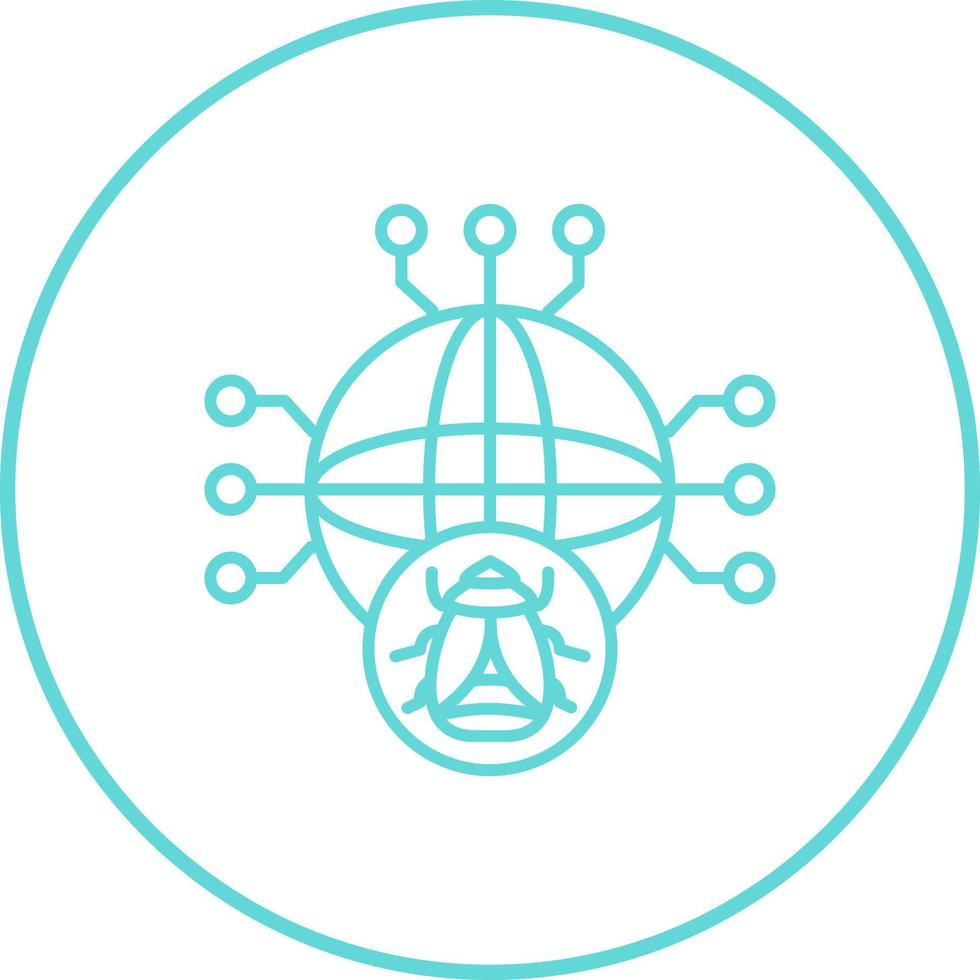 Global Malware Vector Icon