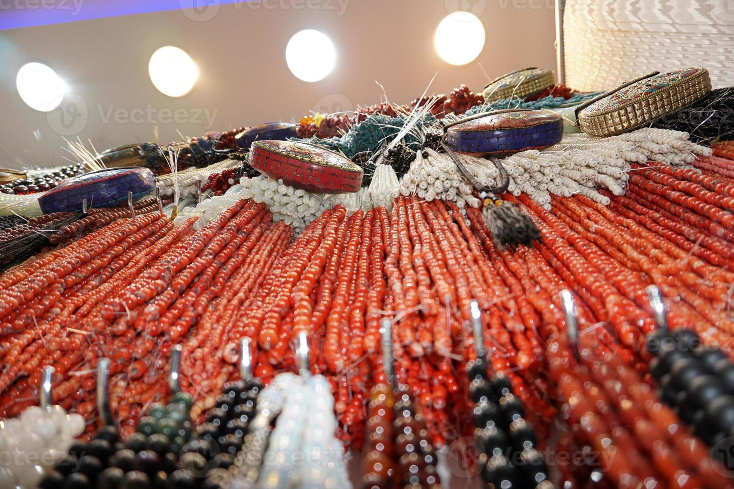 DUBAI, UAE - SEPTEMBER 3 2017 - The gold souk market at night photo