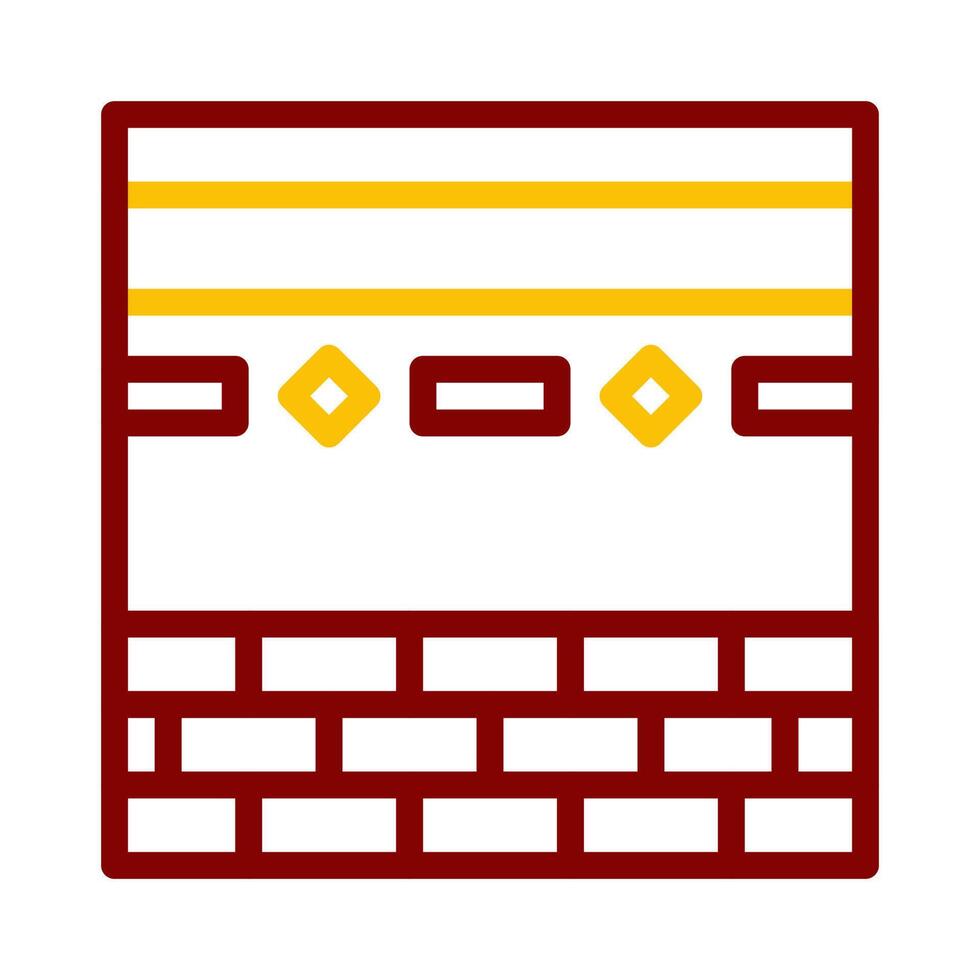 kaaba icon duocolor red style ramadan illustration vector element and symbol perfect.