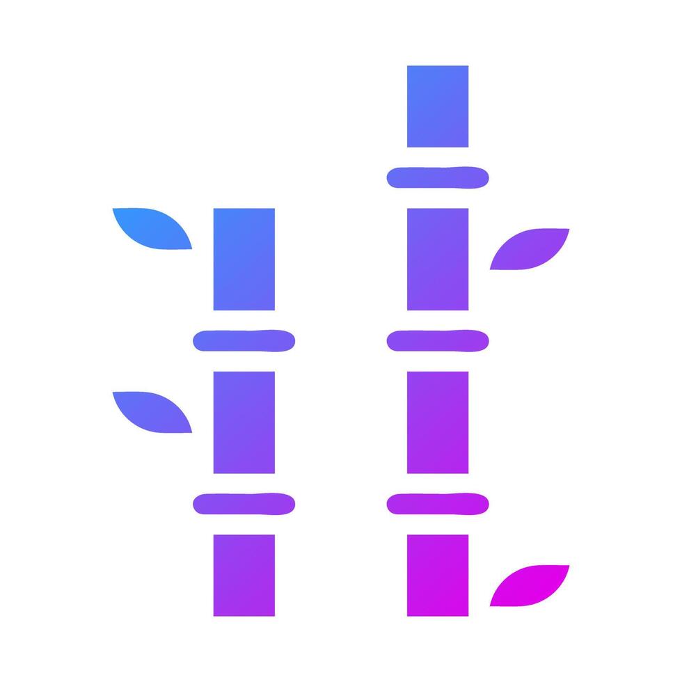 bamboo icon gradient purple style chinese new year illustration vector perfect