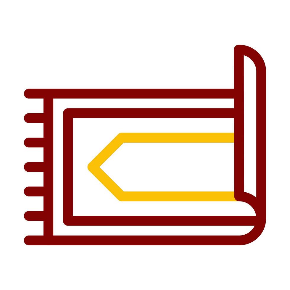 rug icon duocolor red style ramadan illustration vector element and symbol perfect.