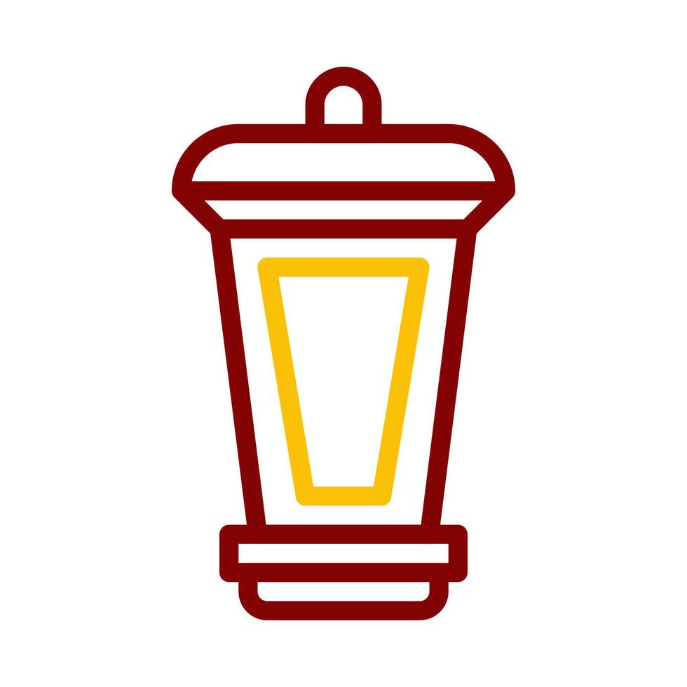 lantern icon duocolor red style ramadan illustration vector element and symbol perfect.