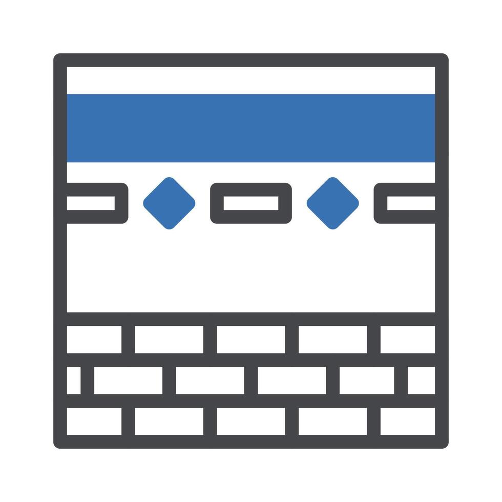 kaaba icon duotone grey blue style ramadan illustration vector element and symbol perfect.