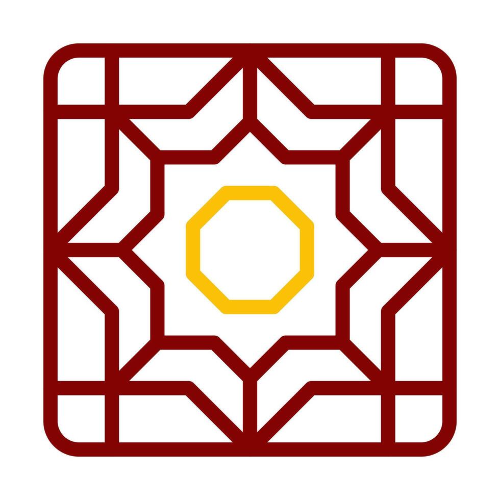 decoration icon duocolor red style ramadan illustration vector element and symbol perfect.