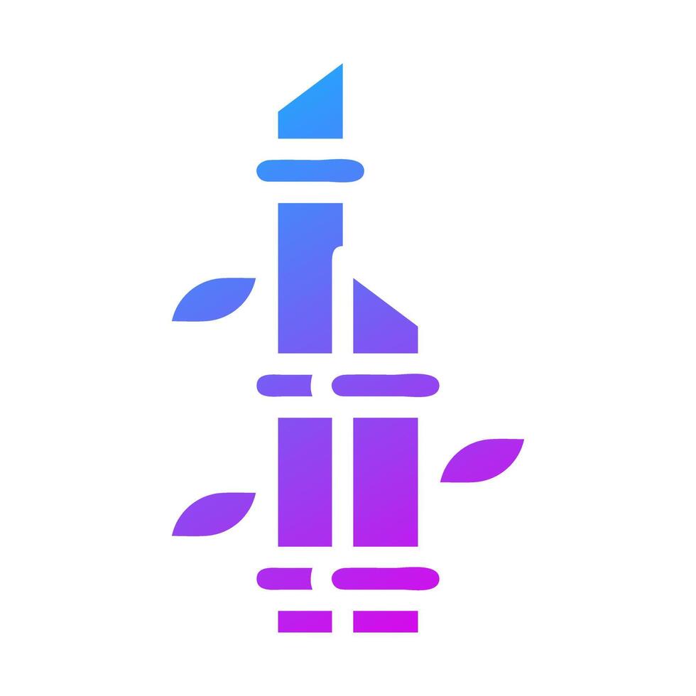 bamboo icon gradient purple style chinese new year illustration vector perfect