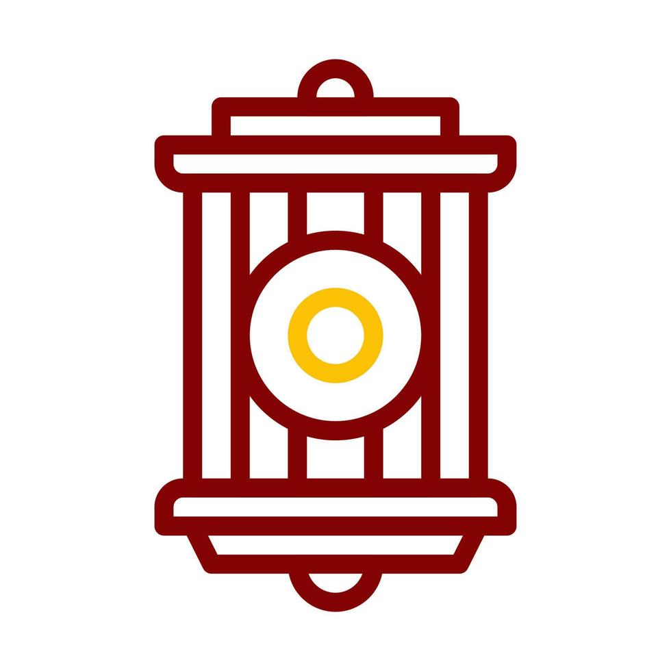 lantern icon duocolor red style ramadan illustration vector element and symbol perfect.