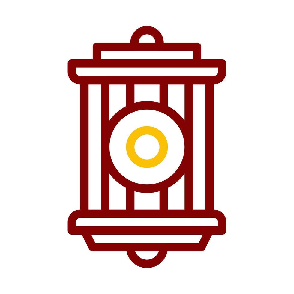 lantern icon duocolor red style ramadan illustration vector element and symbol perfect.