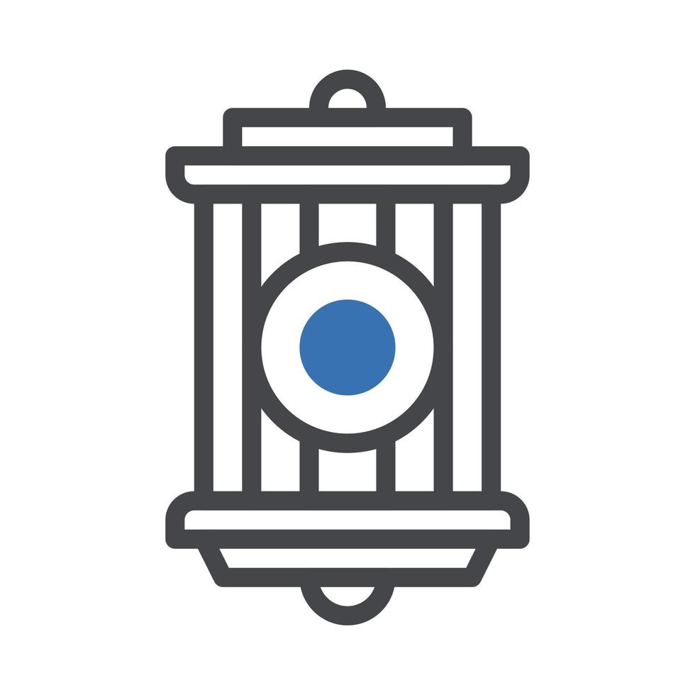 linterna icono duotono gris azul estilo Ramadán ilustración vector elemento y símbolo Perfecto.